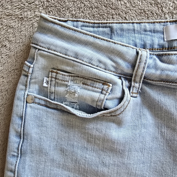 Judy Blue Boyfriend Fit distressed light wash jeans size 5/27 - Picture 7 of 13